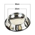 thumbnail image 2 of Cuenco de acero inoxidable para perros con base de goma para perros pequeños, medianos y grandes, cuenco para agua y comedero para mascotas, 2 of 5