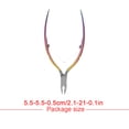 thumbnail image 3 of Manicure Tools Stainless Double Head Cuticle Pushers Files Spoon Stick Trimmer Toenail Edge for Art Salon Type 8, 3 of 6