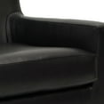 thumbnail image 4 of Fox Hill Trading Emma Arm Chair, Black Faux Leather, 4 of 6