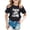 Black, variant on T Shirts for Girls 10-12 Plus Size Children's Casual Letter Pattern Print Multicolor Round Neck Short Sleeves Red Size 10-11 Years