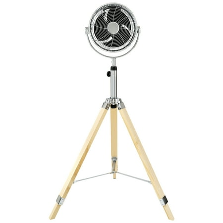 

Docooler Simple Deluxe Tripod Pedestal Fan 3 Speed Adjustment Multiple Wide Angle Standing Fan Suitable for Bedroom Living Room and Office Silver-10 Inch 10 Inch