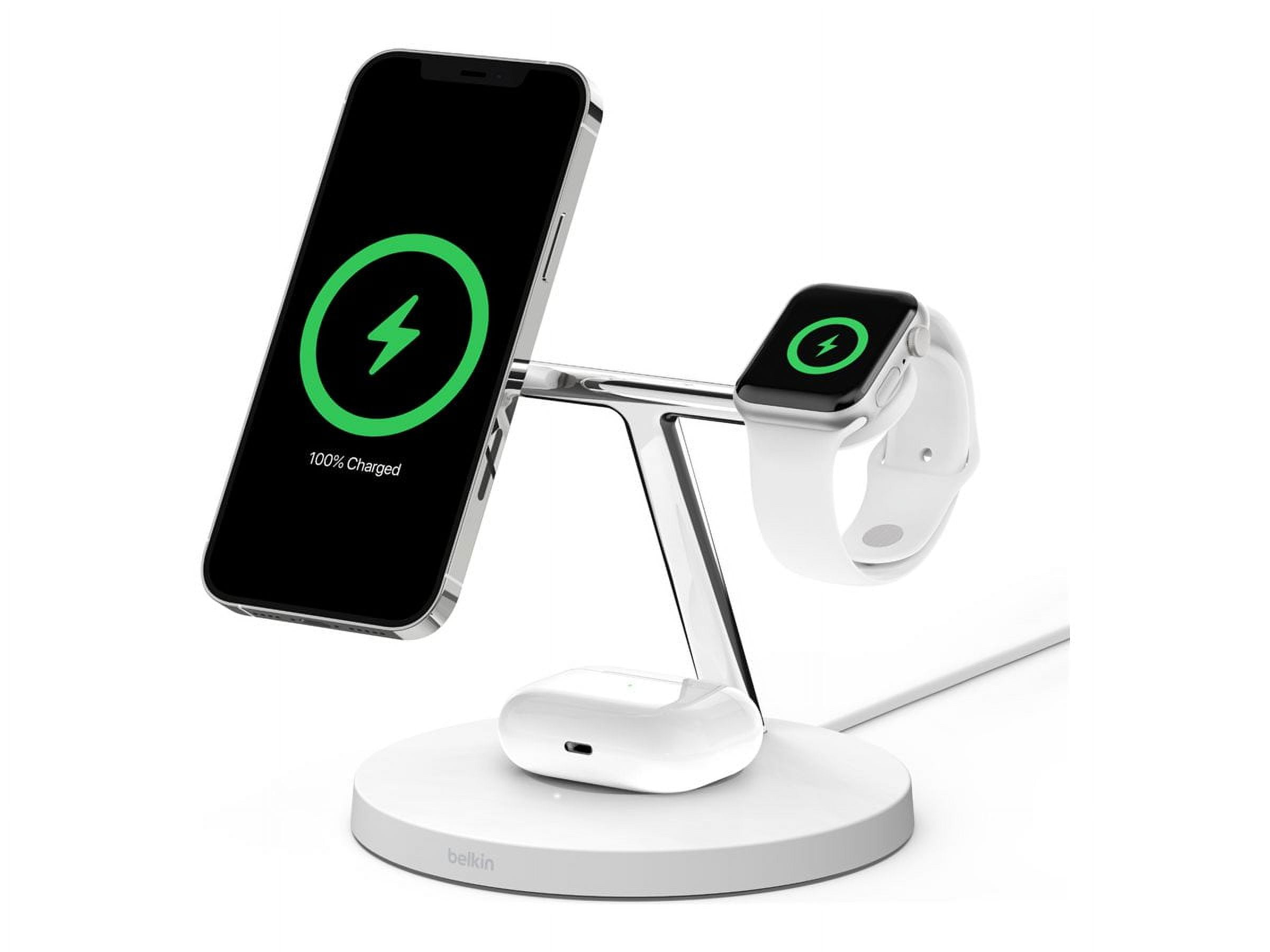 Go-Des 3in1 Wirelesss Charger 15W Qi Fast Charging Mag Safe