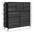 thumbnail image 2 of 2- 12-Drawer Fabric Dresser with Wood Top & Storage, 2 of 8