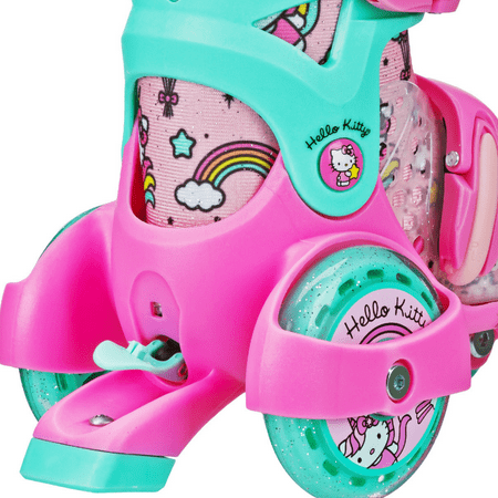Size 11-2 Roller Derby EZ Roll Adjustable Hello Kitty Skate, Size 11-2