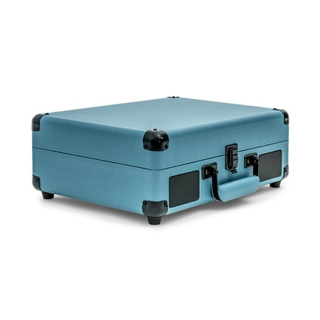 Victrola - Journey Bluetooth Suitcase Record Player with 3-speed Turntable - Smoke Blue