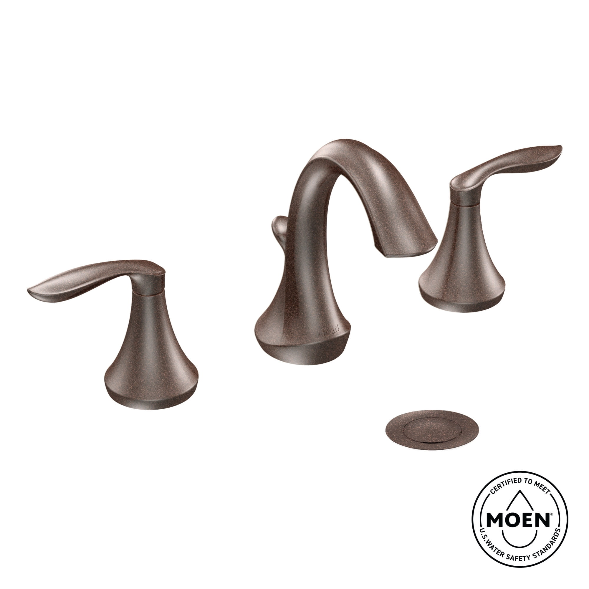 Moen Eva Brushed Nickel Two-Handle High Arc Widespread Bathroom Sink Faucet for 3-Hole Setups with Valve Included, TV6420BN