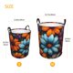 thumbnail image 3 of Balery Colorful Blooming Flowers Cesta de ropa redonda con asas, impermeable, independiente, para ropa, juguetes, dormitorio y familia-Small, 3 of 6