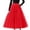 Red, variant on Ediodpoh Women's Skirts Midi Retro High Waist Tutu Skirt Long Underskirt for Fancy Dress and Carnival Ballet Skirt Black XXL