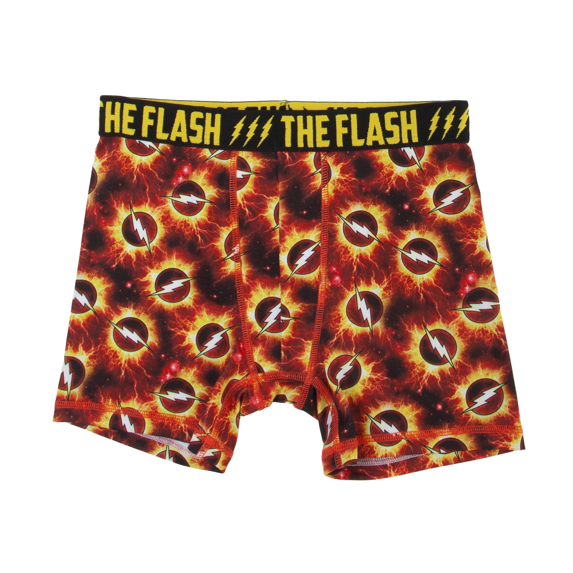 DC Comics The Flash, Boys Underwear, 3 Pack Boxer Briefs (Little Boys & Big Boys)