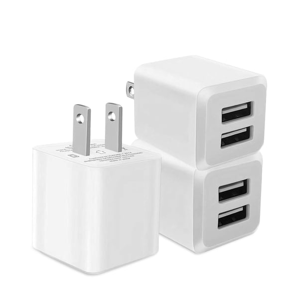 Cargador de pared USB REKNA de doble puerto 110 V, carga rápida