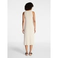 thumbnail image 2 of Time and Tru Women's Sleeveless Midi Column Dress, Sizes XS-XXXL, 2 of 4