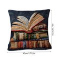 thumbnail image 3 of Wozhuo Book Pillowcase Decorative Sofa Cushion Cover Soft Washable, 3 of 6