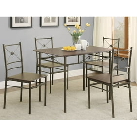 East West Furniture Dudley 5 Piece Rectangular Dining Table Set With Parfait Microfiber Chairs East West Furniture Dudley 5 Piece Rectangular Dining Table Set With Parfait Microfiber Chairs