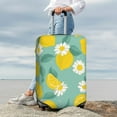 thumbnail image 4 of Wukai Lemons Chamomile Flowers And Leaves Elastic Luggage Cover: Personalized Protection for Your Suitcase - Fits 19~29-inch, Washable & Durable Travel Companion-, 4 of 8