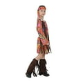 thumbnail image 5 of MUXiin Toddler Halloween Outfit,60s Hippie Girl Halloween Party Dress Up Outfit For Kids Toddler Stage Performance Photoshoot,9-10 Years, 5 of 6