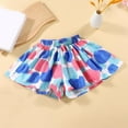 thumbnail image 2 of Odeerbi 1-12 Years Toddler Girls Floral Skorts Summer Cotton Shorts Elastic Waist Wide Leg Loose Shorts, 2 of 3