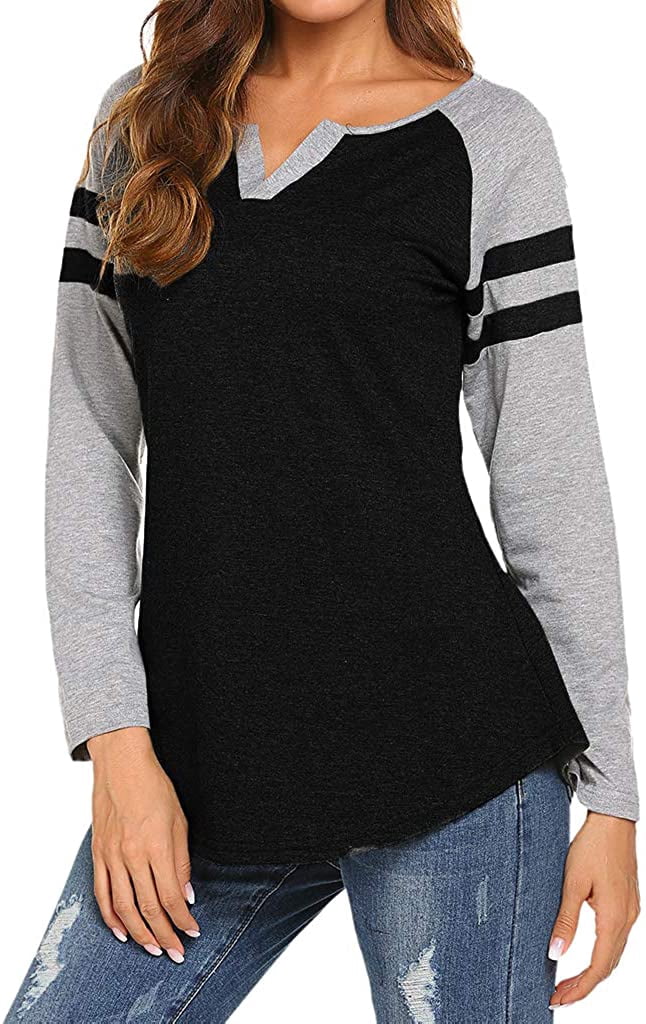 Shirt Loose Blouse Henley 