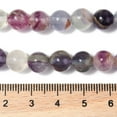 thumbnail image 5 of Natural Purple Fluorite Beads Strands Round 8~8.5mm Hole: 1mm about 44~49pcs/strand 14.69~15.35''(37.3~39cm), 5 of 5