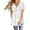 White(NEW), variant on Patlollav Fashion Women Short Sleeve Garment Comfortable Breathable V-Neck Blouses