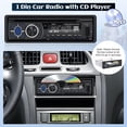 thumbnail image 2 of Reproductor de CD para radio de coche 1 DIN con manos libres Bluetooth AmPrime, 2 of 7