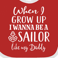 thumbnail image 4 of Inktastic Future Sailor Like Daddy Boys Baby Bib, 4 of 4