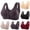 16# Dark Purple, variant on Daisy Bras for Older Women, Comfortable Convenient Front Close Button Bras for Older Women No Underwire Black 36