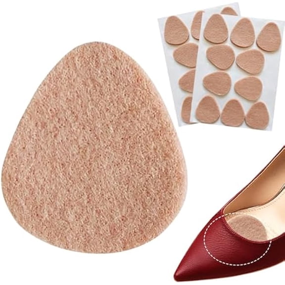 ZRFX 20 Pack Metatarsal Pads for Women and Men, Felt Ball of Foot Cushion, Adhesive Forefoot Pads Forefoot Cushion Pads, Foot Pads for Forefoot and Sole Support, Metatarsalgia Mortons Neuroma