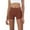 Brown, variant on Bike Shorts Women 5 Inch,Biker Shorts Women Solid Color Spandex Slim Fit Active Wear Yoga Shorts High Waist Shorts