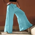 thumbnail image 4 of Women's Casual Elastic Waist Jogger Pants with Pockets - High - Quality Polyester, Comfortable, Versatile for All Seasons, Available in Multiple Sizes, 4 of 5