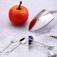 thumbnail image 4 of 2*Stainless Steel Small Shovel Spoon Fork Tableware Coffee Stirring Spoon, 4 of 9