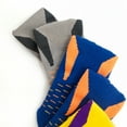 thumbnail image 3 of Unisex Ankle-Length Athletic Socks for Spring & Summer - Breathable Mesh Nylon Running Socks with Anti-Skid Shock-Absorbent Grain, Moisture-Wicking, Patchwork Print Design - Ideal for Soccer,, 3 of 7