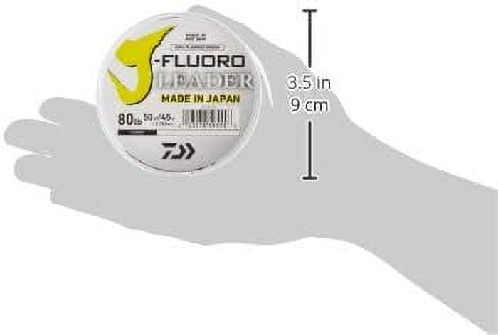 Daiwa 100 Yard 100% Fluorocarbon J-Fluoro Fishing Leader - 15 lb. Test -  Clear 