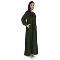 thumbnail image 3 of Bimba Women'sAbayaIslamic Prayer Dress WithHijab/ScarfCuff On SleeveMuslim Dress, 3 of 8
