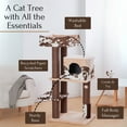thumbnail image 6 of PetPals 50” Grand Maine Coon™ Cat Tree – Cowboy, with Top Removeable Bed, Large Condo, Brown, 6 of 7