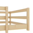 thumbnail image 4 of Sesslife Twin Size Floor Bed with Door and Fence, Wood Twin Floor Platform Bed with Slats, Toddler Bed for Kids Boys Girls, Montessori Bed, No Box Spring Needed, Oak, 4 of 8