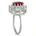 thumbnail image 2 of SZUL Women's 1 carat Diamond and Ruby Ring in 14K White Gold, 2 of 3