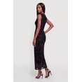 thumbnail image 2 of Women's Floral Velvet Burnout Mesh Overlay Maxi Dress, 2 of 3