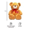 thumbnail image 3 of Oso De Peluche Teddy Grande Abrazable Corazón 1 Metro, 3 of 4