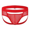 thumbnail image 2 of Vedolay Panties For Men Plus Size Men's Casual Print Slim Breathable Underwear Long Flat Pants Thermal Underwear for Men,Red XL, 2 of 5