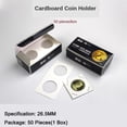 thumbnail image 1 of 50pcs Porta monedas de cartón Mega Surtido Caja de contenedores de monedas para almacenamiento de monedas 26.5mm Yotijar monedero de cartón, 1 of 10