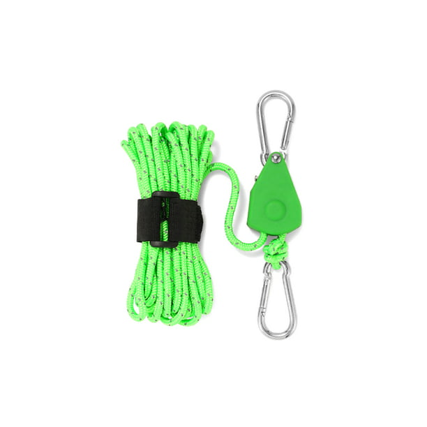Outdoor Camping Thicken Pulley Rope Adjustable Tent Canopy Rope Lifting ...
