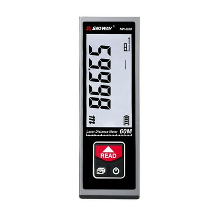 

Anself SW-B60 Distance Meter Handheld Rangefinder Digital Mini Distance Measuring Meter Indoor Rechargeable Electronic Space Measurement Device for Length Area