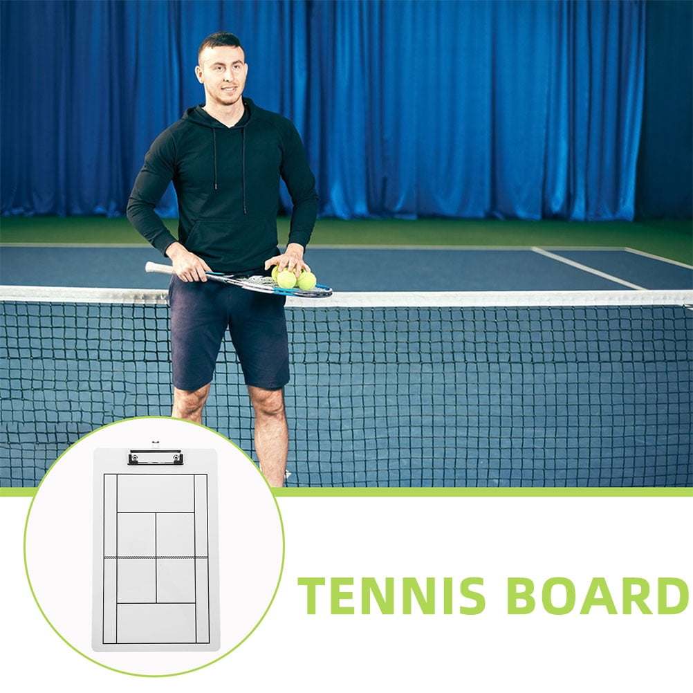 PBPBOX 2Pcs White Coaching Clipboard Dry Erase Board for Tennis and Hockey Practice and Strategy