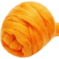 thumbnail image 2 of Wool Roving Yarn, Fiber Roving Wool Top, Wool Felting Supplies, Pure Wool, Chunky Yarn, Spinning Wool Roving for Needle Felting Wet Felting DIY Hand Spinning, 3.52oz, 2 of 8