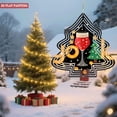 thumbnail image 4 of Stylish Metal Hanging Christmas Tree Wind Spinner - Modern Design with Festive Patterns for Yard & Garden Decor Perfect Holiday Accent, 4 of 7