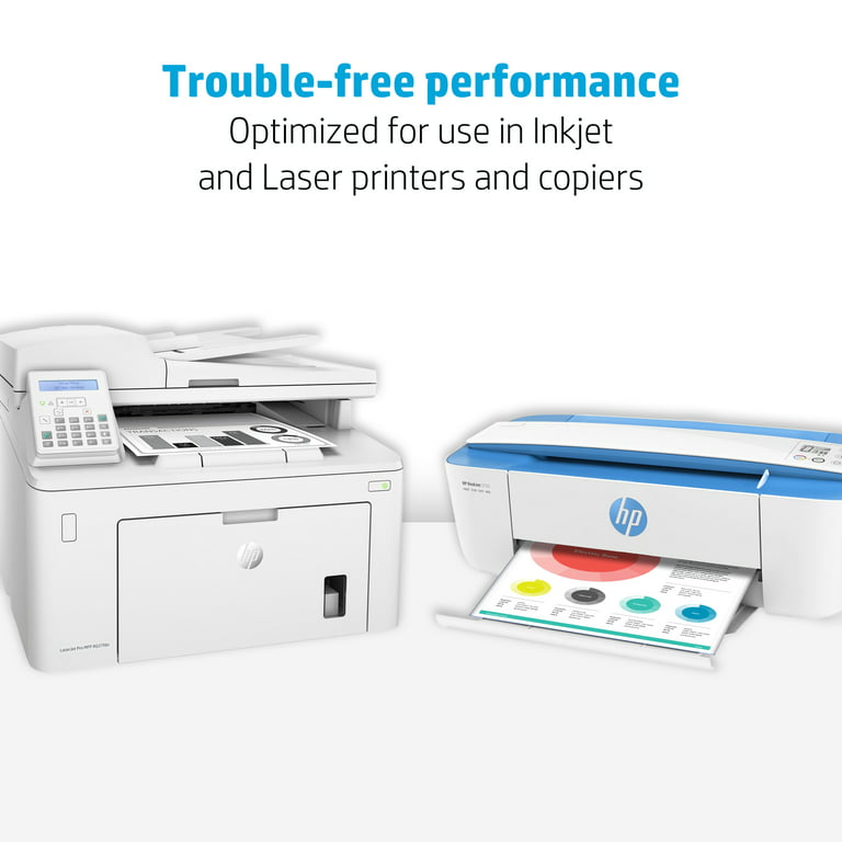 HP Office 20 Printer Paper, 92 Bright, 20 lb, White, 8-1/2 x 11
