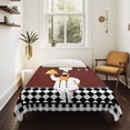 thumbnail image 4 of Red Kitchen Chef Large Tapestry for Bedroom Wall Hanging Tapestry, Black Plaid Gourmet Food Vintage Ceiling Backdrop Tapestries Poster Blanket Wall Decor for Teens Room Living Room Dorm 85" x 90", 4 of 8