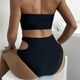 thumbnail image 5 of Traje de baño de dos piezas con tiras y aros acanalados para mujer, 5 of 5