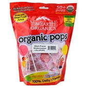 Yummy Earth Organic Lollipops Wet-Face Watermelon - 12.3 Ounce