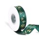 thumbnail image 1 of Christmas Thin Ribbon 25 Yard Holiday Christmas Gift Wrapping Ribbon Soft Crafts Xmas Polyester Satin Hair Bow Clip Accessory for Xmas DIY Craft Decor, 1 of 5